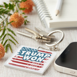 Trump Won 2024 Keychain