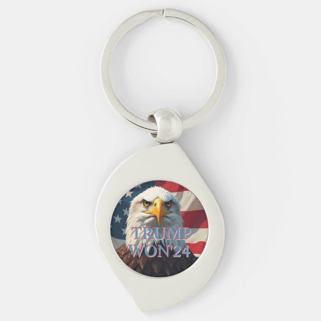 TRUMP WON 2024 KEYCHAIN (Front)