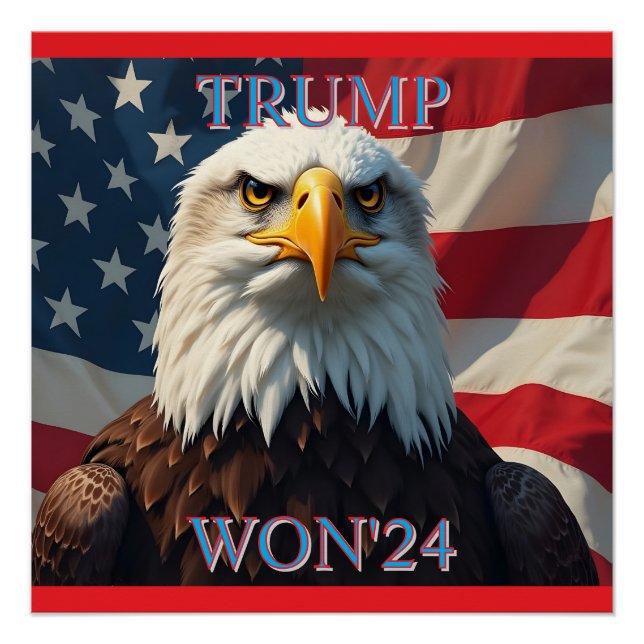 TRUMP WON 2024 POSTER (Front)