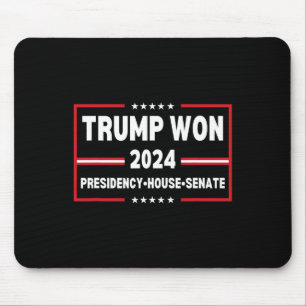 Trump Won 2024 Presidency Senate House Mega Republ Mouse Pad