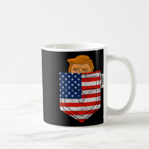 Trump Won 2024 President 47th Trump In Your Pocket Coffee Mug