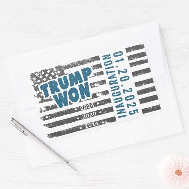 Trump Won 2024 Sticker (Envelope)