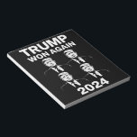 Trump Won Again 2024 Election Inauguration Day 47  Notepad<br><div class="desc">Trump Won Again 2024 Election Inauguration Day 47 President</div>