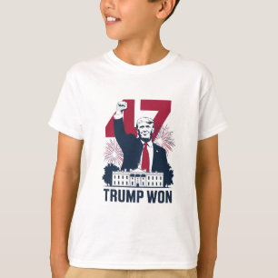 Trump Won Again 2024 Election President 47 th  T-Shirt