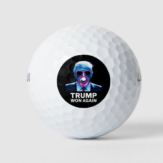 Trump Won Again 2024 Election Vote President 47th  Golf Balls (Front)