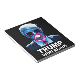 Trump Won Again 2024 Election Vote President 47th Notepad