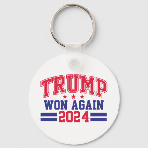 Trump Won Again 2024 Keychain