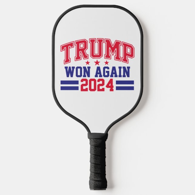 Trump Won Again 2024 Pickleball Paddle (Front)