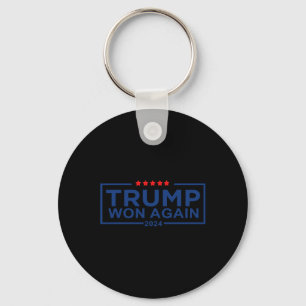 Trump Won Again 2025 Election President 47 Th Amer Keychain