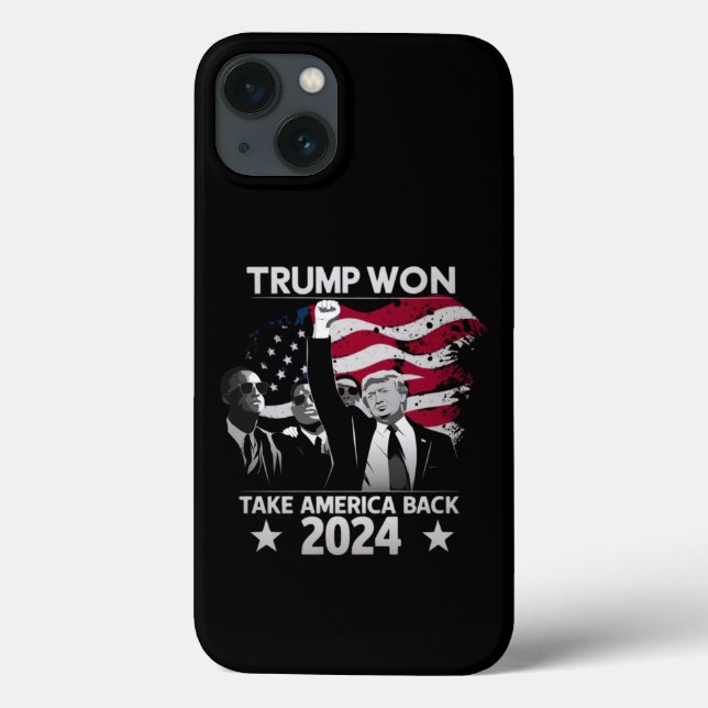Trump Won Again Take America Back 2024 Case-Mate iPhone Case (Back)