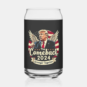 trump Won, Election 2024, trump vance, christmas,  Can Glass