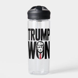 trump Won, Election 2024, trump vance, christmas, Water Bottle