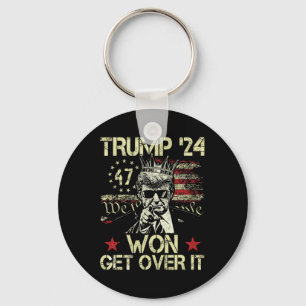 Trump Won Get Over It 2025 5 Keychain