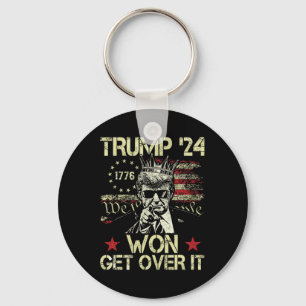 Trump Won Get Over It 2025 8 Keychain