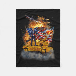 Trump Won Get Over It 2025  Fleece Blanket