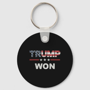 Trump Won T 4th Of July American Flag Keychain
