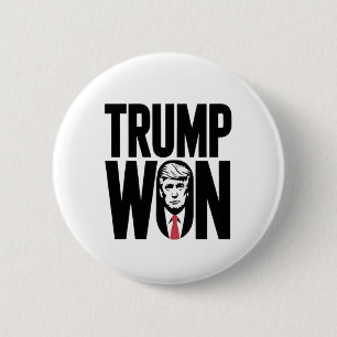 Trump Won Trump Vance Election President Speech 2 Inch Round Button