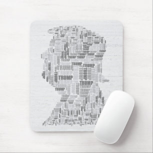 TRUMP Word Cloud on Wood Mouse Pad