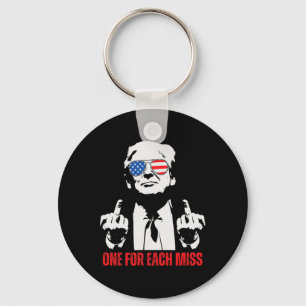 Trump You Missed Again Funny Trump Won Trump 2025 Keychain