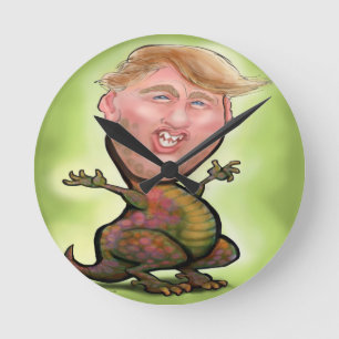 Trump Zilla Round Clock