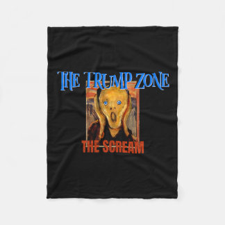 Trump Zone Is Funny Political Parody And Satire  Fleece Blanket