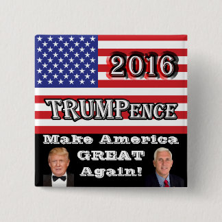 TRUMPence 2016 - Make America Great Again! 2 Inch Square Button