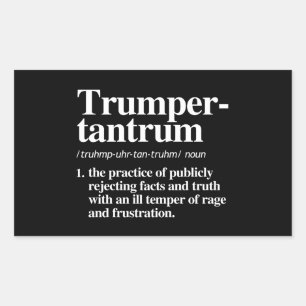 Trumper Tantrum Definition Sticker