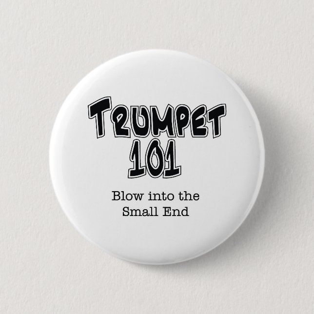 Trumpet 101 2 inch round button (Front)