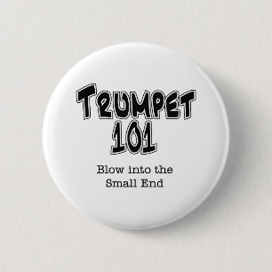 Trumpet 101 2 inch round button