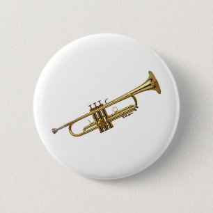 Trumpet 2 Inch Round Button