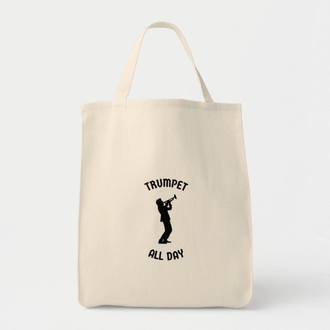 Trumpet all day tote bag (Front)
