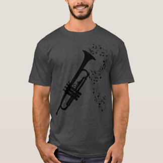 Trumpet And Music Notes T-Shirt