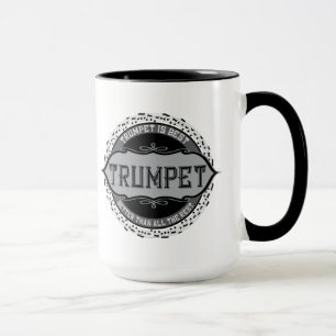 Trumpet Best Music Note Circle Mug