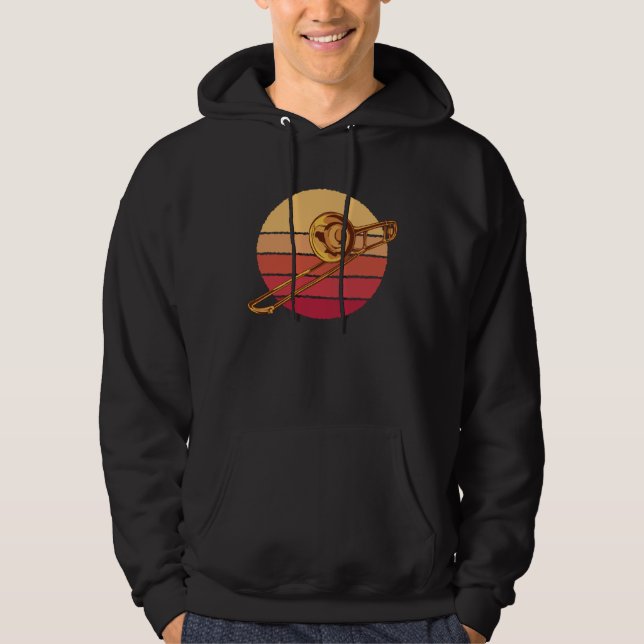 Trumpet Brass Instrument Music Hoodie (Front)
