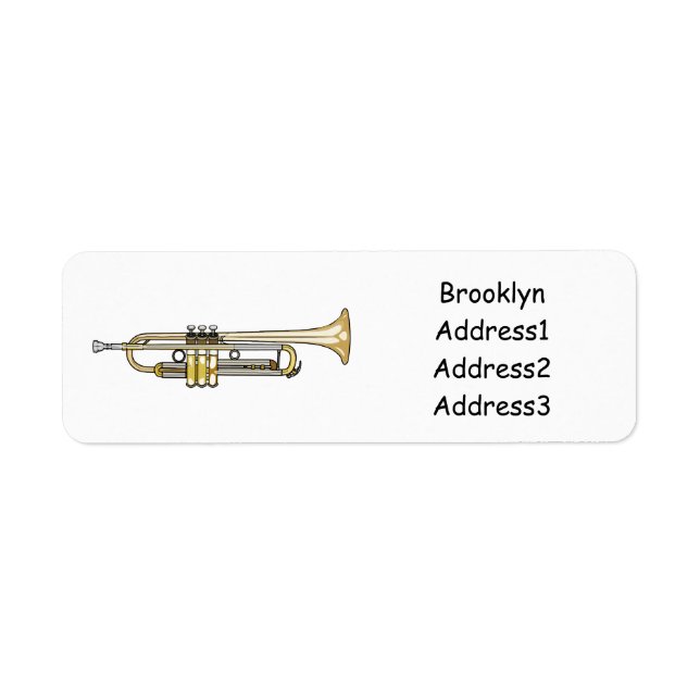 Trumpet cartoon illustration  (Front)