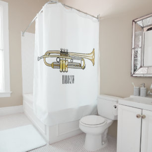 Trumpet cartoon illustration 