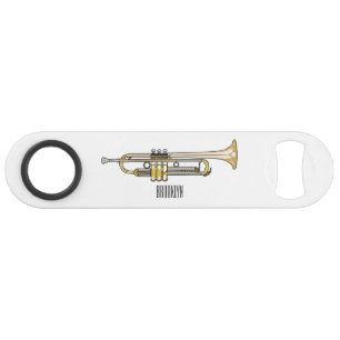 Trumpet cartoon illustration  bar key