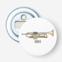 Trumpet cartoon illustration 