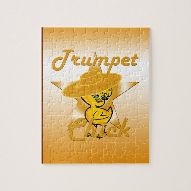 Trumpet Chick #10 Jigsaw Puzzle (Vertical)