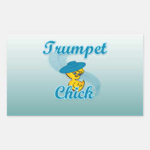 Trumpet Chick #3 Sticker