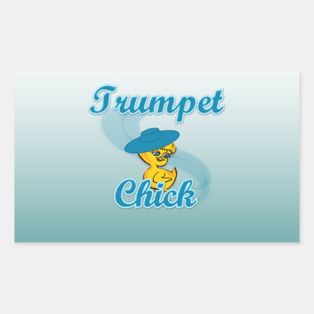 Trumpet Chick #3 Sticker (Front)