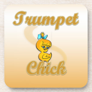 Trumpet Chick Coaster