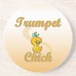 Trumpet Chick Coaster