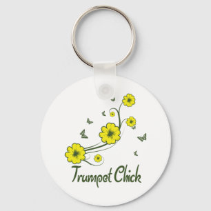 Trumpet Chick Keychain