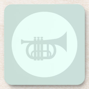 Trumpet CUSTOM COLOR Music Art Coaster