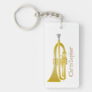 Trumpet Design Keychain