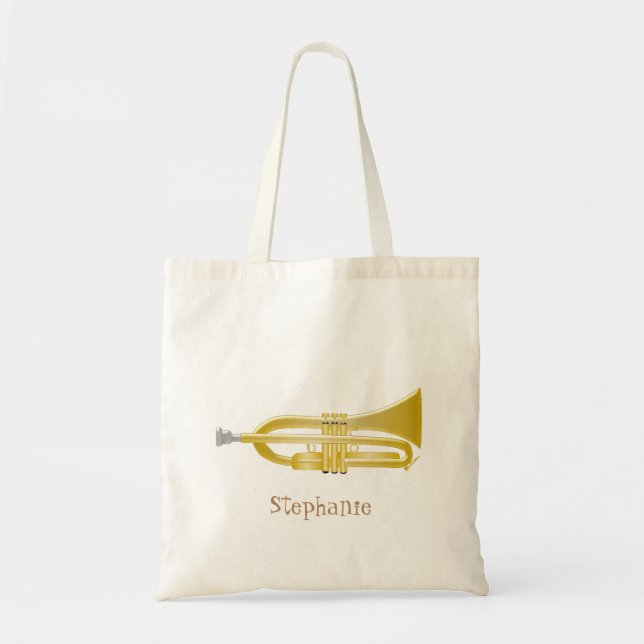 Trumpet Design Tote Bag (Front)