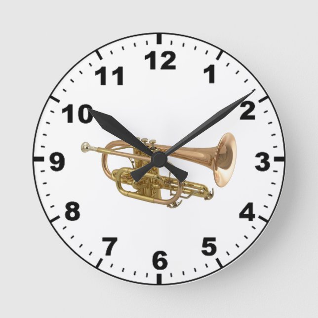 "Trumpet" design wall clocks (Front)