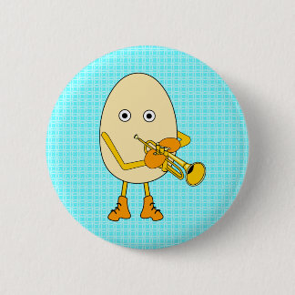Trumpet Egghead 2 Inch Round Button