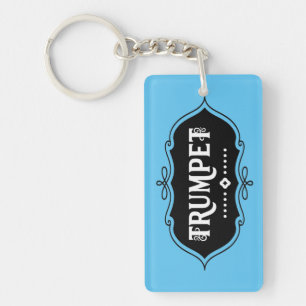 Trumpet Emblem Keychain